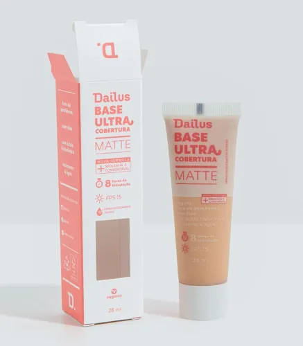 Dailus base ultra cobertura matte D4 claro