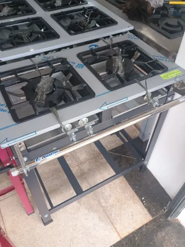 Fogão 2 Bocas Com Acabamento em Inox - Novo