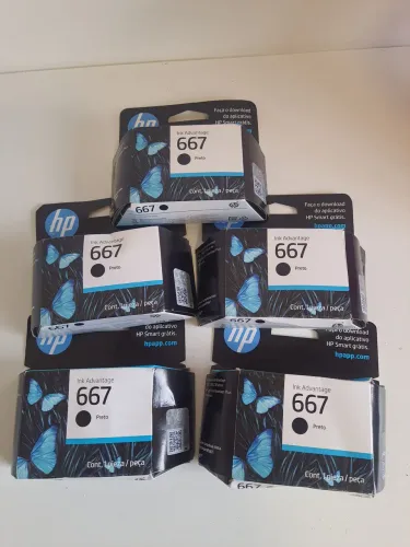 Cartuchos 667 HP, NOVO, ORIGINAL E LACRADO