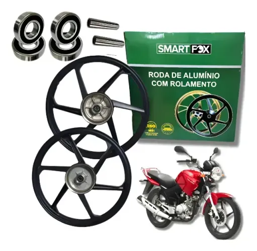 Par Jogo Roda 6 Palito Tambor Yamaha factor Ybr 125 ed