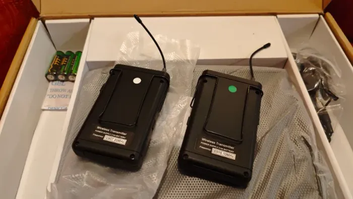 VocoPro UDH-DUAL-B sistema duplo de microfones sem fio