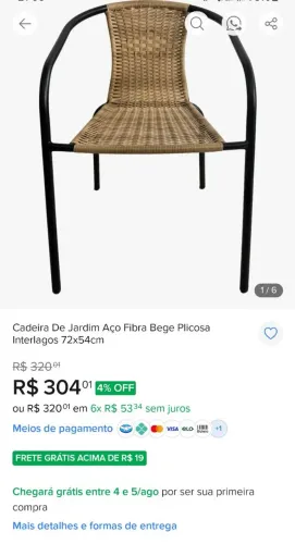 Jogo de cadeiras