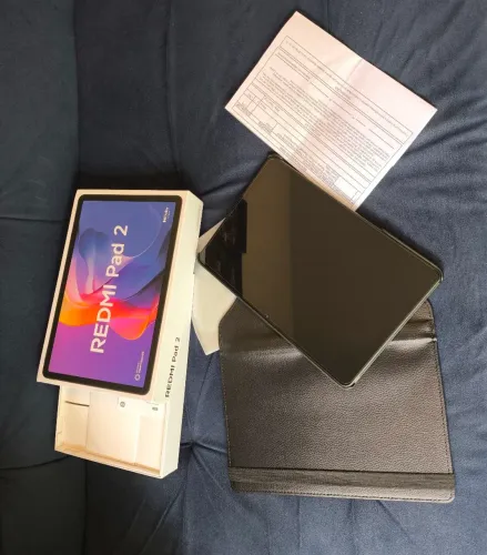 Tablet Pad Android Redmi Pad 2 Xiaomi 256GB ROM 8GB com capa e película pouco usado