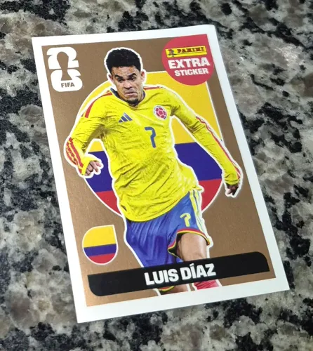 Figurinha Extra Sticker Luis Diaz - Bronze