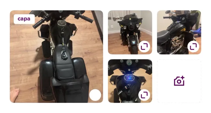 moto elétrica infantil bandeirante king rider 12v