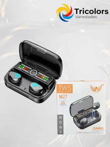 Fone de ouvido Bluetooth TWS M27 DAMIX