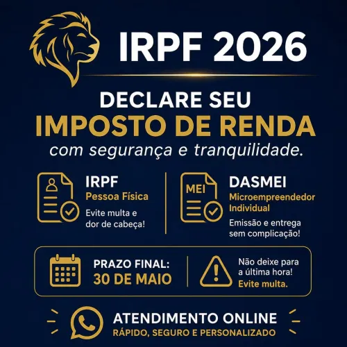IMPOSTO DE RENDA 2026 e DECLARAÇÃO DASMEI