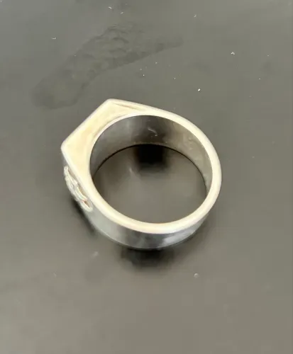 Anel Masculino de Formatura - Prata