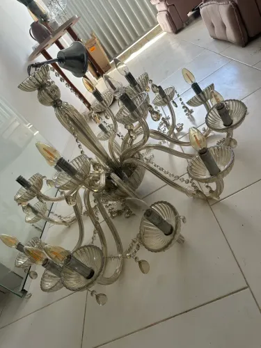 Vendo Lustre de Cristal Maria Tereza - 18 braços lustre grande | Luxo e Sofisticação