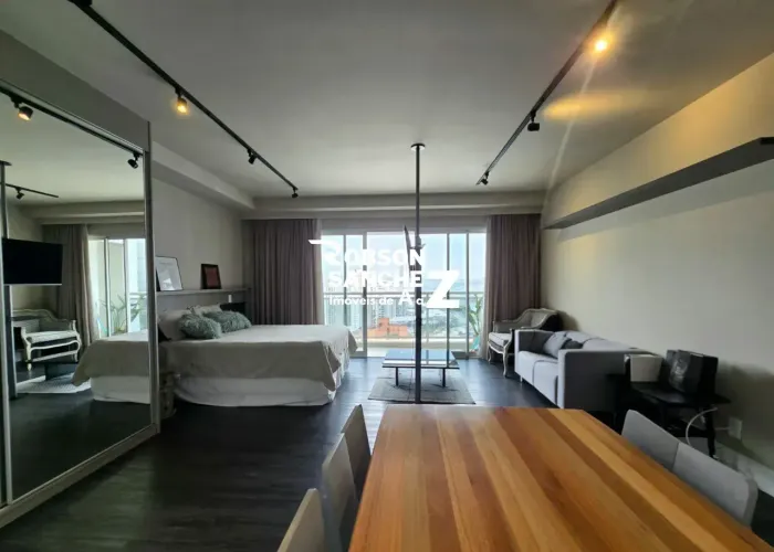 Apartamento a venda na Granja Julieta com 1 quarto, 1 vaga, 49m², cozinha americana, ar co