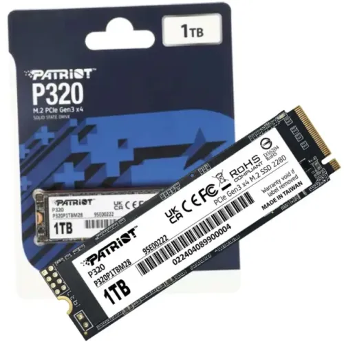 12X CARTÃO - Nvme M.2 1TB NOTEBOOK/PC PATRIOT 1TB NOVO ORIGINAL LACRADO - 12X CARTÃO