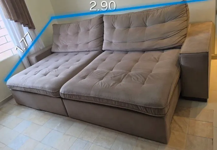 Sofá Espaçoso 2.90m e moderno