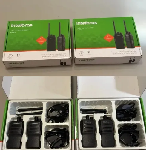 Kit Com 4 Rádios Intelbras Rc 3002 G2 (pouco uso)