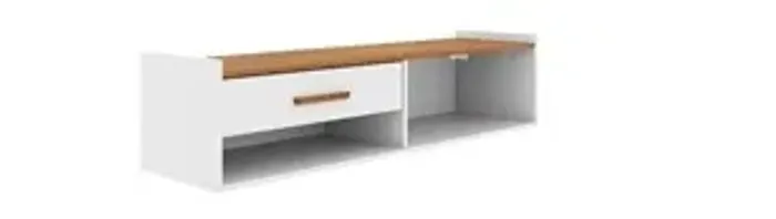 Rack suspenso home sala com gaveta para TV até 48"