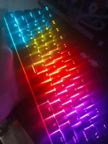 kit Teclado Mecânico a61k (Swit vermelho,) + Mouse gamer Redragon (Cobra m711) + brinde!