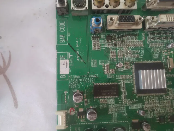 Placas de TV no estado sem teste