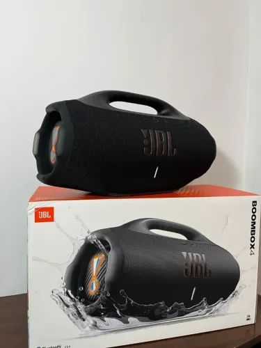 Caixa de Som JBL Boombox 4 Bluetooth Amplificada Portátil 210W USB-C COM NOTA FISCAL