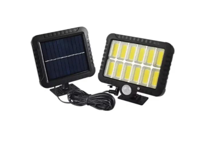 luminária solar de LED sensor de movimento e controle remoto
