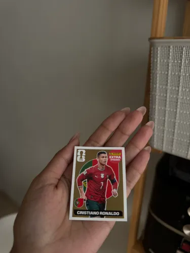 Figurinha Cristiano Ronaldo league dourada