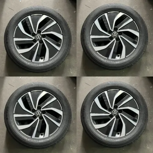 RODA 16 POLO COM PNEUS ORIGINAIS DE FÁBRICA