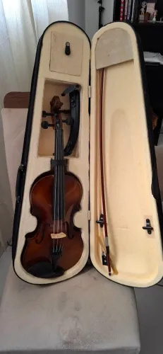 Violino 4/4 Arco Cavalete MDF Estojo Luxo Completo