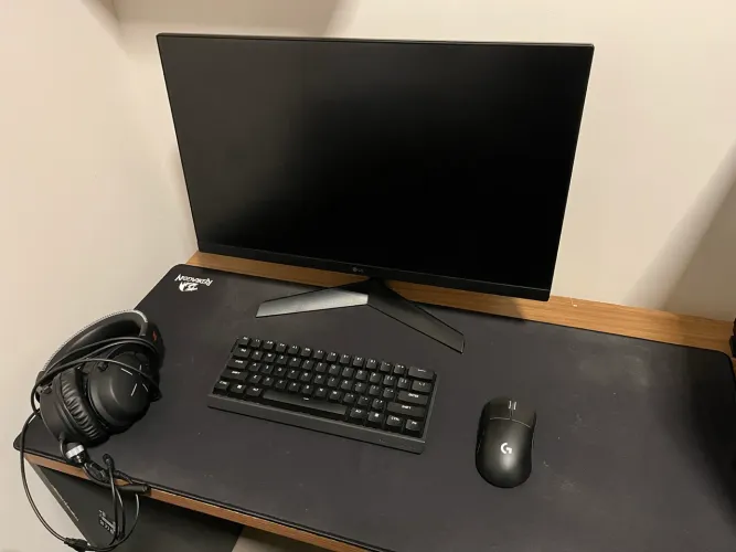 Kit gamer mouse teclado monitor heatset