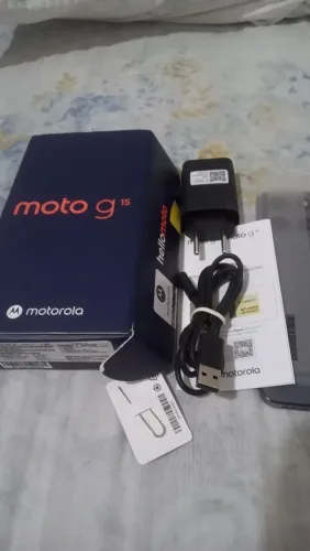 Moto G15. Novo na caixa