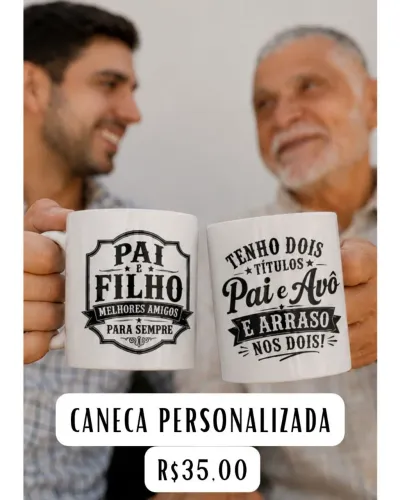 Presente dia dos pais personalizado