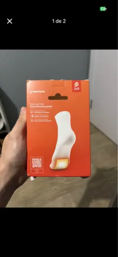 Kit 5 Pares de Aquecedores para Pés Decathlon Branco