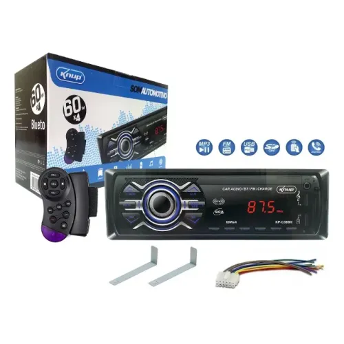 Som Automotivo Bluetooth Knup C30bh + Rádio + Usb