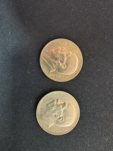 Lote de 2 moedas 5000 reis 1936