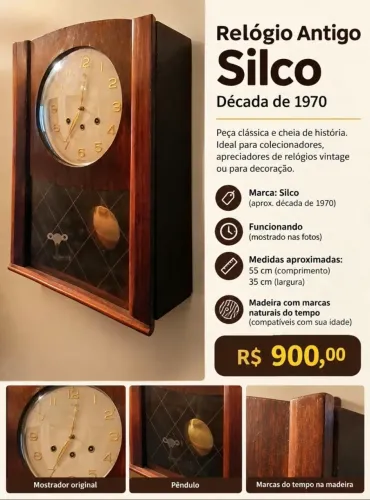Relógio de parede antigo