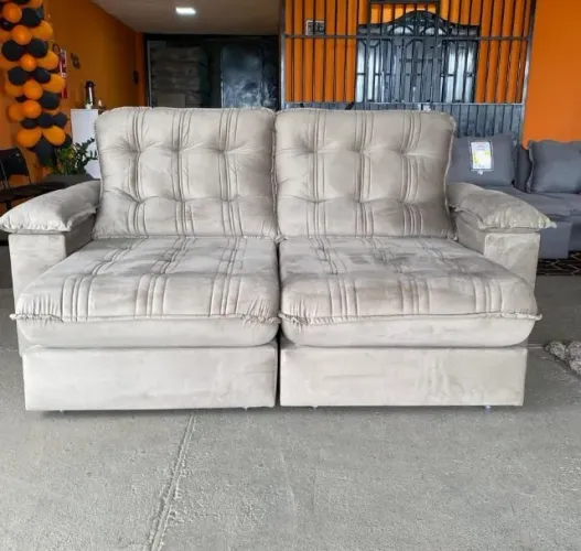 Sofá Retrátil e Reclinável P. 2,30m (Dividimos Em Até 10x Sem Juros)