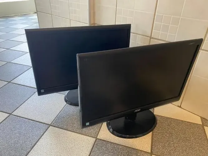 lote com 2 Monitor Aoc Wide 18,5'' Modelo E950swn led