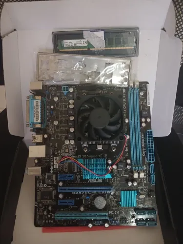 Kit AMD Fx6300+cooler processador + Placa mãe ASUS DDR3 + Memória Ram 8GB