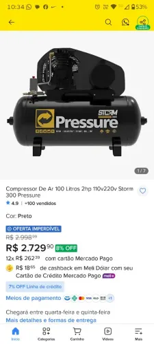 Compressor e chave magnética promoção