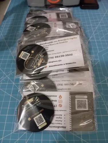 Papelaria personalizada, cartao, panfletos, chaveiros e etc