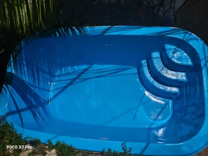 Piscina de fibra marca lider 4x2 