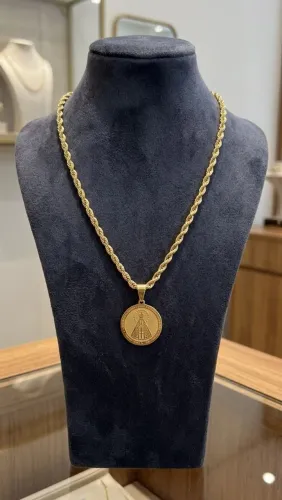 Cordão corda traçada masculino