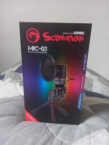 Microfone gamer Scorpion modelo Mic-03
