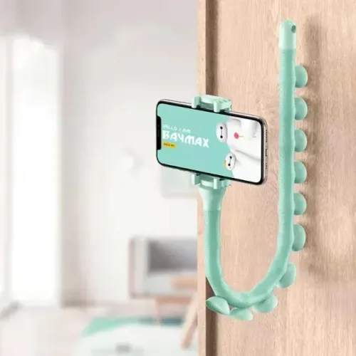 Suporte Porta Celular com Ventosa Estilo Flexível Centopeia - NOVO