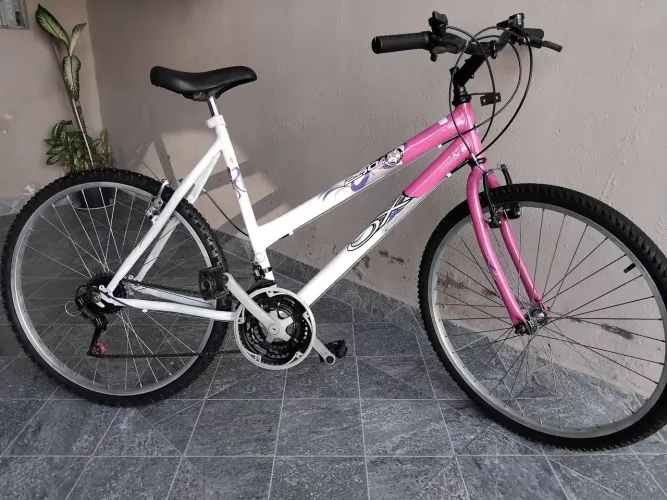Bicicleta aro 26 femenina vendo ou troco por outra de menor valor