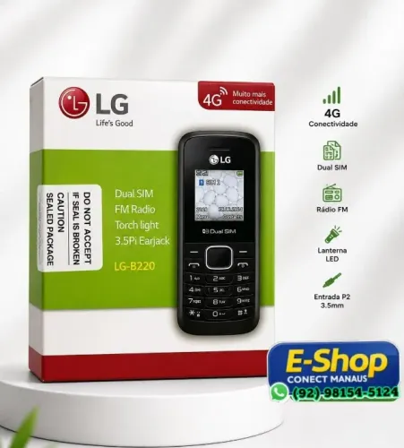 Celular LG Dual Chip 4G Teclado Para Idoso