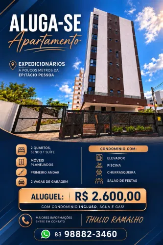 ALUGA-SE APARENTEMENTO BAIRRO EXPEDICIONÁRIOS