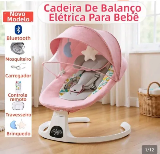 Cadeira de descanso, puf de assento e tapete didático com piano