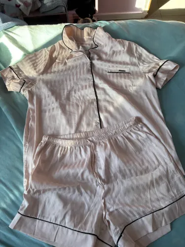 Conjunto pijama de cetim feminino tamanho G