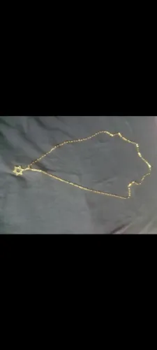 Cordão masculino dourado com pingente de Estrela de Davi*novo*!