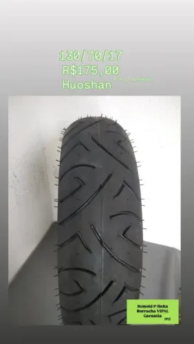 Pneu Huoshan - 130/70/17 traseiro Twister, Fazer e similares