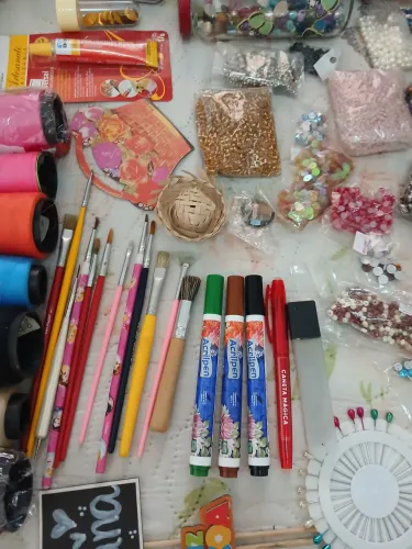 Lote de materiais para costura e artesanato!
