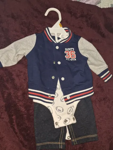 Conjunto Menino Carter's Futebol Americano - RN (Usado Poucas Vezes!)